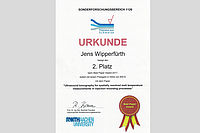 Urkunde Best Paper Award des SFB 1120