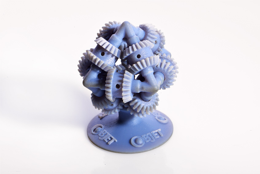 An additive manufactured product with a complex part geometry 