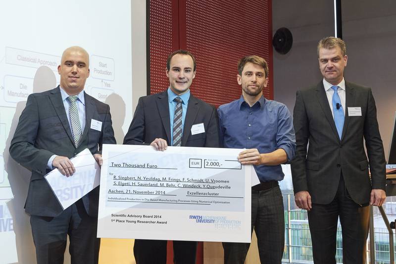 Young Researcher Award 2014 auch an zwei IKV-Wissenschaftler | Bild: Exzellenzcluster