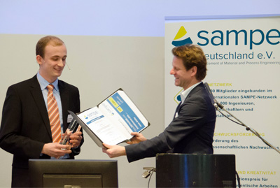 Jonas Müller receives SAMPE Innovation Award